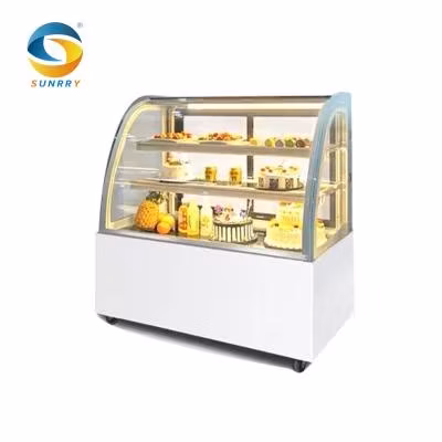 Calentador comercial de alimentos calientes de acero inoxidable, refrigerios y vitrinas de pan