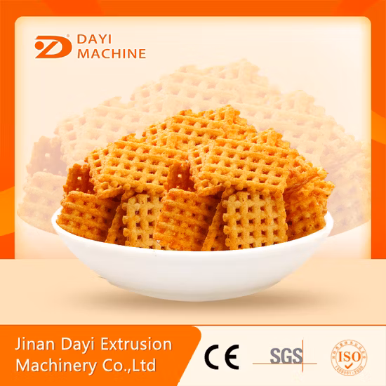 Equipo de producción de bocadillos de harina de trigo frito de doble tornillo de alto rendimiento